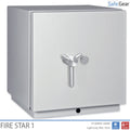 Fire Star 1 Fireproof Data Safe - Burglary Test Grade I / Fire Test 60 min - Code Lock