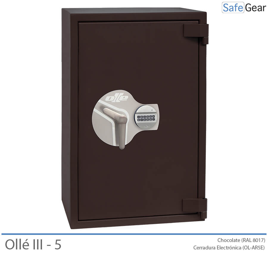 Ollé III-5 Grade 3 safe with code lock, door closed