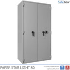 Paper Star Light two-door document safe, closed