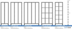 Locker S2000 with 2x2 compartments (8310-20) - padlock
