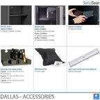 Dallas Combi - Gun Safe (6 Rifles) - Burglary Test Grade 1
