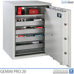 Gemini Pro 40 - Pharmacy Safe (180 Liters) - 6 Drawers - Burglary Test Grade I