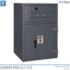 Gemini Pro D-I 175 Deposit Safe (205 L) - Burglary Test D-I - Key Lock