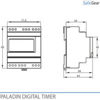 Digital Clock Timer for Doorbells Schools and Industry - Bluetooth - Yearly Clock - 3 Channel